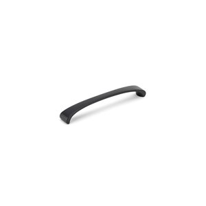 Richelieu 6 5/16-in (160 mm) Center-to-Center Matte Black Trendy Cabinet Pull