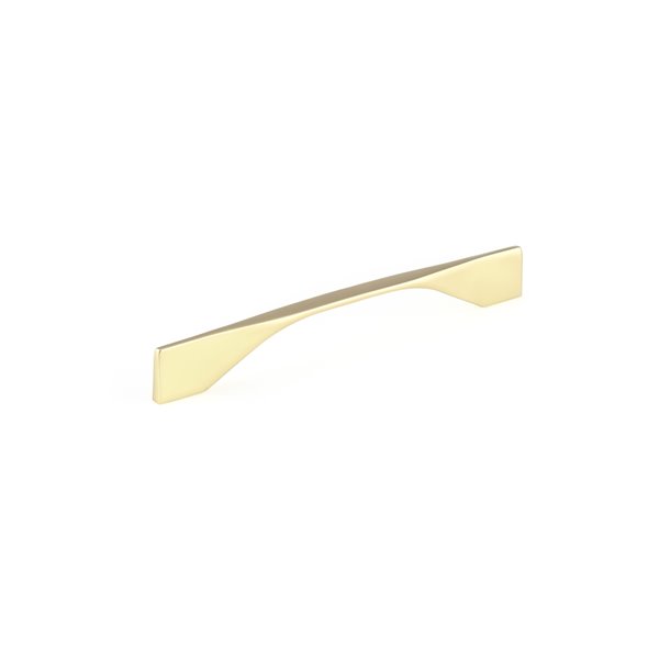 Richelieu Creston 6 5/16-in to 7 9/16-in (160 mm to 192 mm) Brushed Gold Cabinet Pull