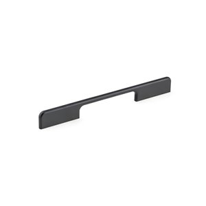 Richelieu 5 1/16-in to 7 9/16-in (128 mm to 192 mm) Matte Black Contemporary Cabinet Pull