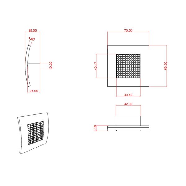 Richelieu 2.76-in Chrome Square Contemporary Cabinet Knob (1-Pack)