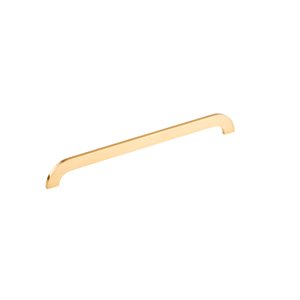 Richelieu 12 5/8-in (320 mm) Center-to-Center Brushed Gold Modern Cabinet Pull