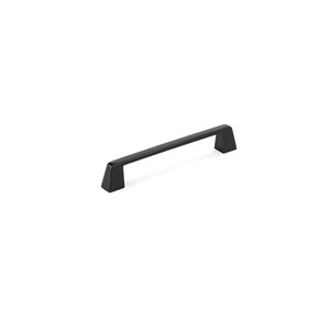 Richelieu 6 5/16-in (160 mm) Center-to-Center Matte Black Contemporary Cabinet Pull