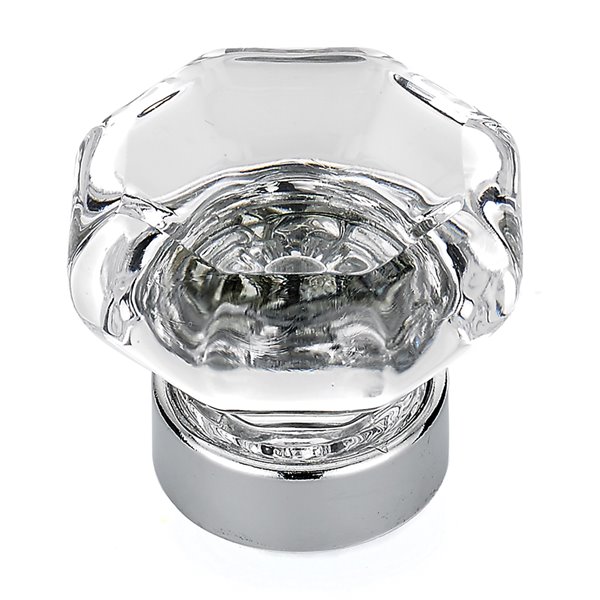 Richelieu Montreuil 1.3-in Clear/Chrome Geometric Modern Cabinet Knob (1-Pack)