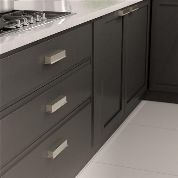 Richelieu Matera 5 1/16-in (128 mm) Brushed Nickel Transitional Cabinet Pull