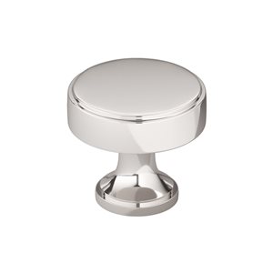 Richelieu Portici 1.57-in Polished Nickel Round Transitional Cabinet Knob (1-Pack)