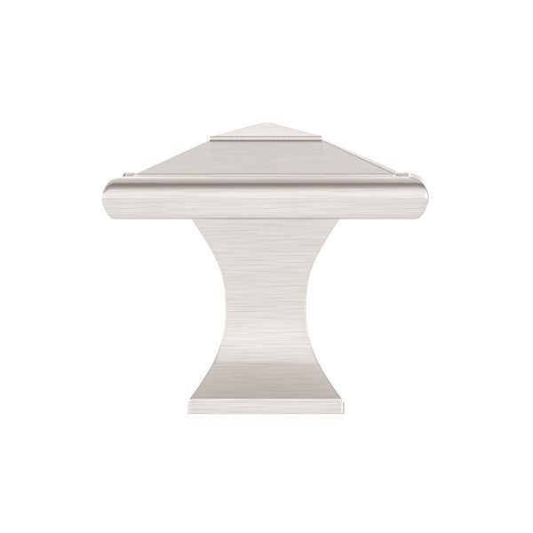 Richelieu Matera 1.5-in Brushed Nickel Square Transitional Cabinet Knob (1-Pack)