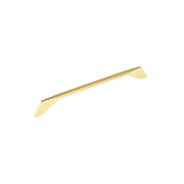 Richelieu Masset 8 13/16-in (224 mm) Brushed Gold Contemporary Cabinet Pull