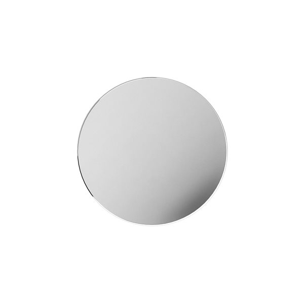 Bouton contemporain rond de Richelieu, 1,26 po, chrome