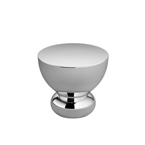 Richelieu 1.26-in Chrome Round Contemporary Cabinet Knob (1-Pack)