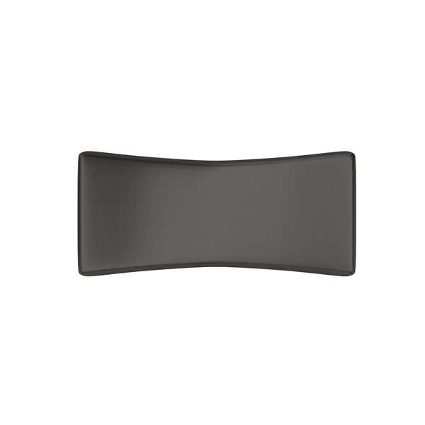 Bouton contemporain rectangulaire Vivara de Richelieu, 1,69 po, graphite