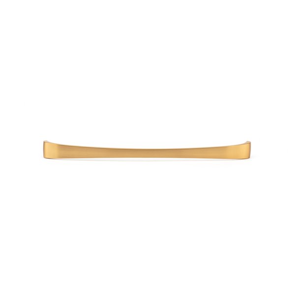 Richelieu 12 5/8-in (320 mm) Center-to-Center Aurum Brushed Gold Contemporary Cabinet Pull