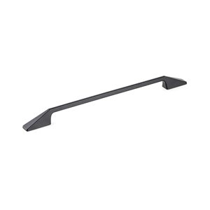 Richelieu 12 5/8-in (320 mm) Center-to-Center Matte Black Modern Cabinet Pull