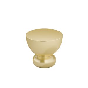 Richelieu 1.02-in Brushed Gold Round Contemporary Cabinet Knob (1-Pack)