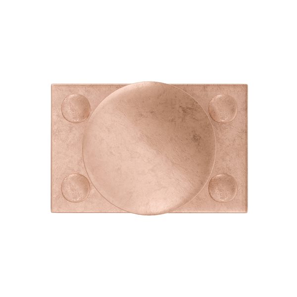 Bouton traditionnel rond de Richelieu, 1,5 po, cuivre exeter