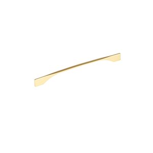 Richelieu Creston 11 3/8-in to 12 5/8-in (288 mm to 320 mm) Brushed Gold Cabinet Pull