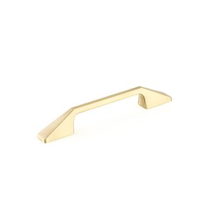 Richelieu 5 1/16-in (128 mm) Center-to-Center Satin Brass Contemporary Cabinet Pull