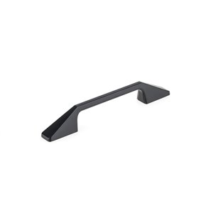 Richelieu 5 1/16-in (128 mm) Center-to-Center Matte Black Modern Cabinet Pull