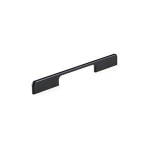 Richelieu 5 1/16-in to 7 9/16-in (128 mm to 192 mm) Black Contemporary Cabinet Pull