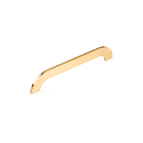 Richelieu 7 9/16-in (192 mm) Center-to-Center Brushed Gold Contemporary Cabinet Pull