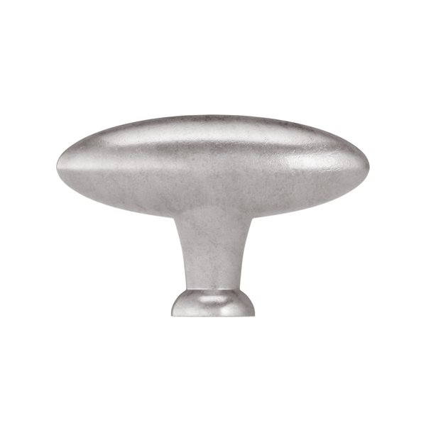 Richelieu 2.28-in Newcastle Antique Polished Nickel Oval Traditional Cabinet Knob (1-Pack)