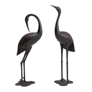 Sunjoy Cecil Cast Aluminum Decorative Garden Crane Set - 43.31-in - Bronze - 2-Piece