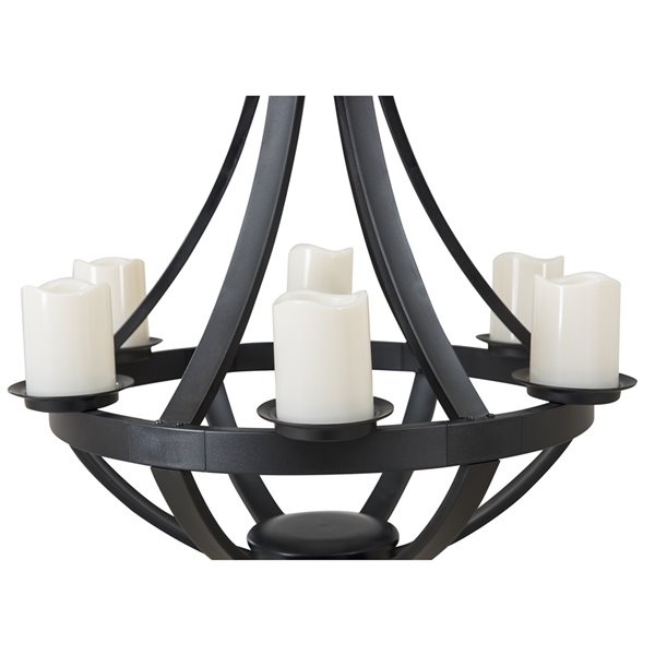 Sunjoy Cecil Outdoor Chandelier With 6, Battery Operated Outdoor Chandelier Big Lots