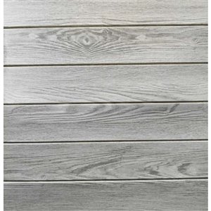 Dundee Deco Falkirk Jura II Peel and Stick 3D Wall Panel - Faux Planks - 28-in x 28-in - Grey - 10-Pack