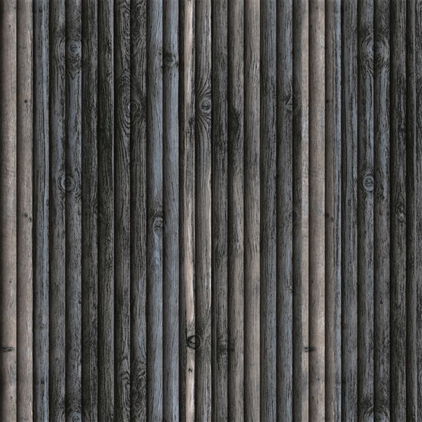 Dundee Deco Falkirk Jura II Peel and Stick 3D Wall Panel - Faux Wood - 28-in x 28-in - Charcoal/Blue/Beige - 10-Pack