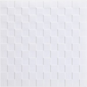 Dundee Deco Falkirk Jura II Peel and Stick 3D Wall Panel - Cubes - 28-in x 28-in - Off-White - 10-Pack