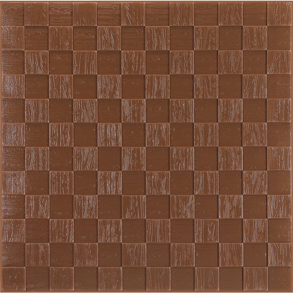 Dundee Deco Falkirk Jura II Peel and Stick 3D Wall Panel - Cubes - 28-in x 28-in - Copper Rose - 5-Pack