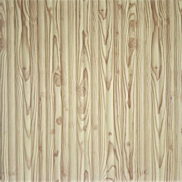 Dundee Deco Falkirk Jura II Peel and Stick 3D Wall Panel - Faux Wood - 28-in x 28-in - Yellow, Green and Brown