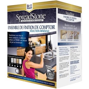 Ensemble de finition de comptoir Sélection Minérale de Spreadstone, 40 pi², or canyon