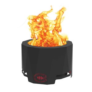 Blue Sky NHL Montreal Canadiens Patio Wood-Burning Fire Pit - Round - Steel - 24-in x 16-in - Black