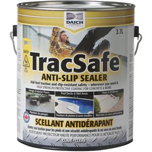 Scellant antidérapant pour béton Tracsafe de Daich Coatings, 3.7 L - Transparent
