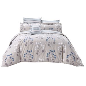 Ensemble de housse de couette Miniature de North Home pour grand lit, 7 pièces