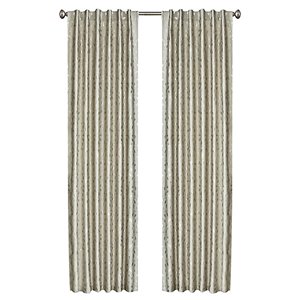 Panneau de rideau simple passe-pôle Ivy par North Home, 96 po, taupe