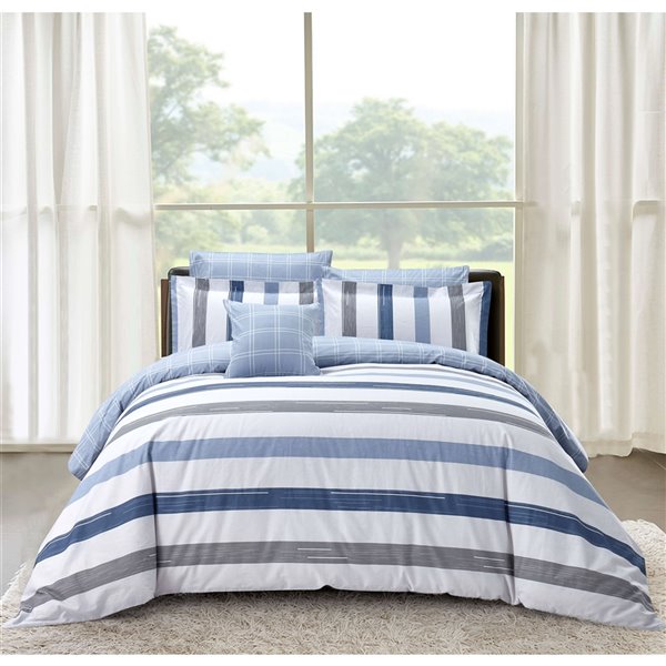 North Home Hamilton King Duvet Cover Set - 4-Piece HAMILTONDCKG | RONA