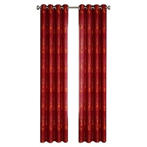 North Home Spencer Single Curtain Panel - Grommet - 96-in - Burgundy