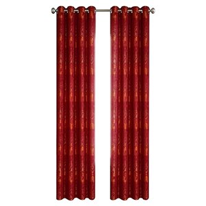 Panneau de rideau simple à anneaux Spencer par North Home, 96 po, bourgogne