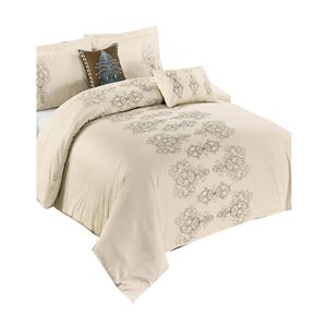 Ensemble de housse de couette Valerie de North Home pour grand lit, 5 pièces