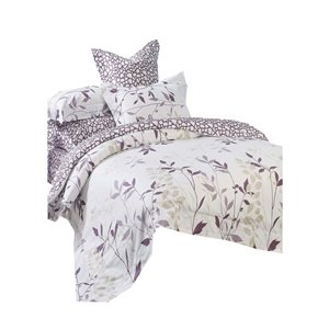 Ensemble de housse de couette Iris de North Home pour très grand lit, 4 pièces