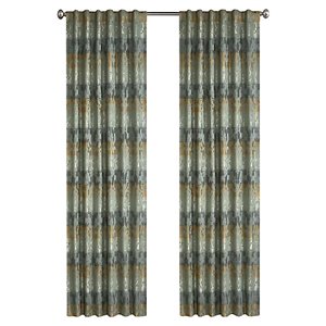 North Home Spencer Single Curtain Panel - Rod Pocket - 96-in - Basil Green