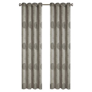 Panneau de rideau simple à anneaux Rolea par North Home, 96 po, gris argenté