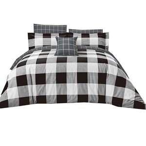 Ensemble de housse de couette Dynasty de North Home pour lit simple, 4 pièces