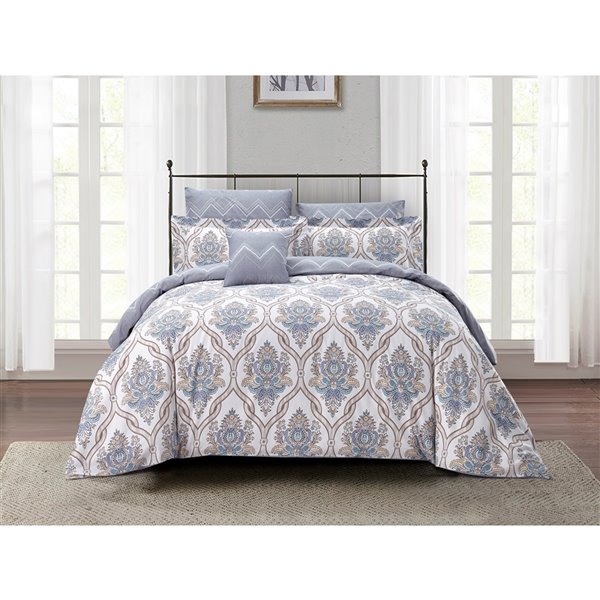 North Home Jasper King Duvet Cover Set - 7-Piece