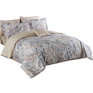 Ensemble de housse de couette Novah de North Home pour très grand lit, 4 pièces