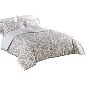 Ensemble de housse de couette Meaghan de North Home pour grand lit, 4 pièces