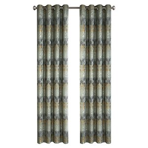Panneau de rideau simple à anneaux Spencer par North Home, 96 po, vert basilic