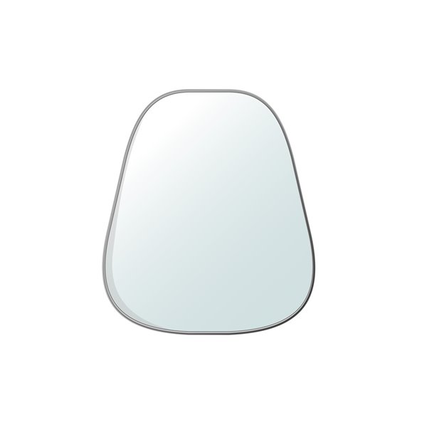 Miroir décoratif Shay de Jade Bath, 18,9 po x 16,54 po, chrome poli