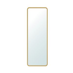 Jade Bath Mia Rectangular Decorative Mirror - 78.74-in x 27.55-in - Brushed Gold